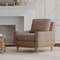 Brown Abstract Animal Print Chenille Woven Pattern Upholstery Fabric by The Yard - SKU: Bauer Mocha